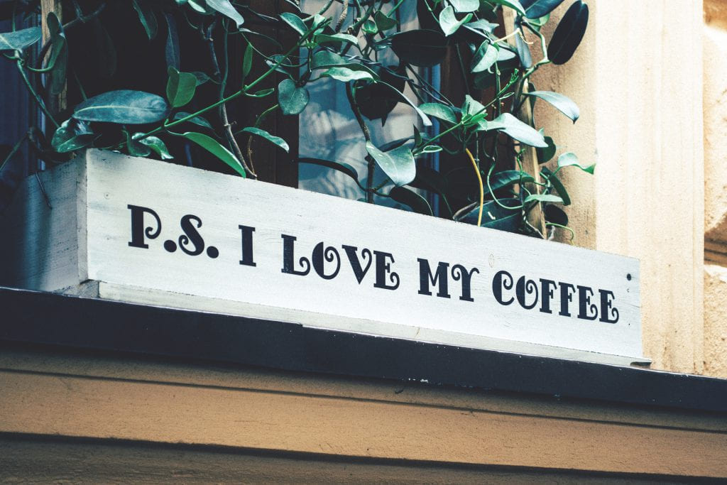 I love my coffee - freestocks.org - Free stock photo on The Frugal Camper